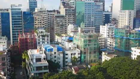 dhaka cityscape with construction sites