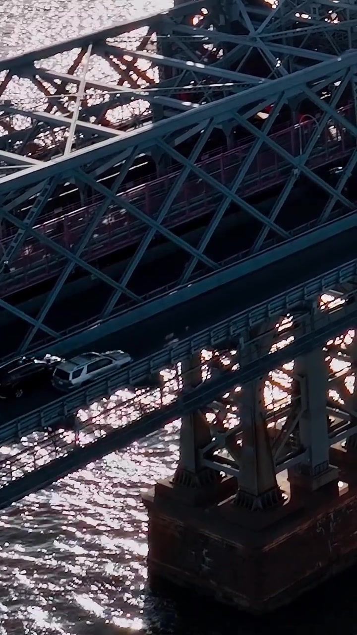 Struttura industriale in acciaio del Ponte di Williamsburg