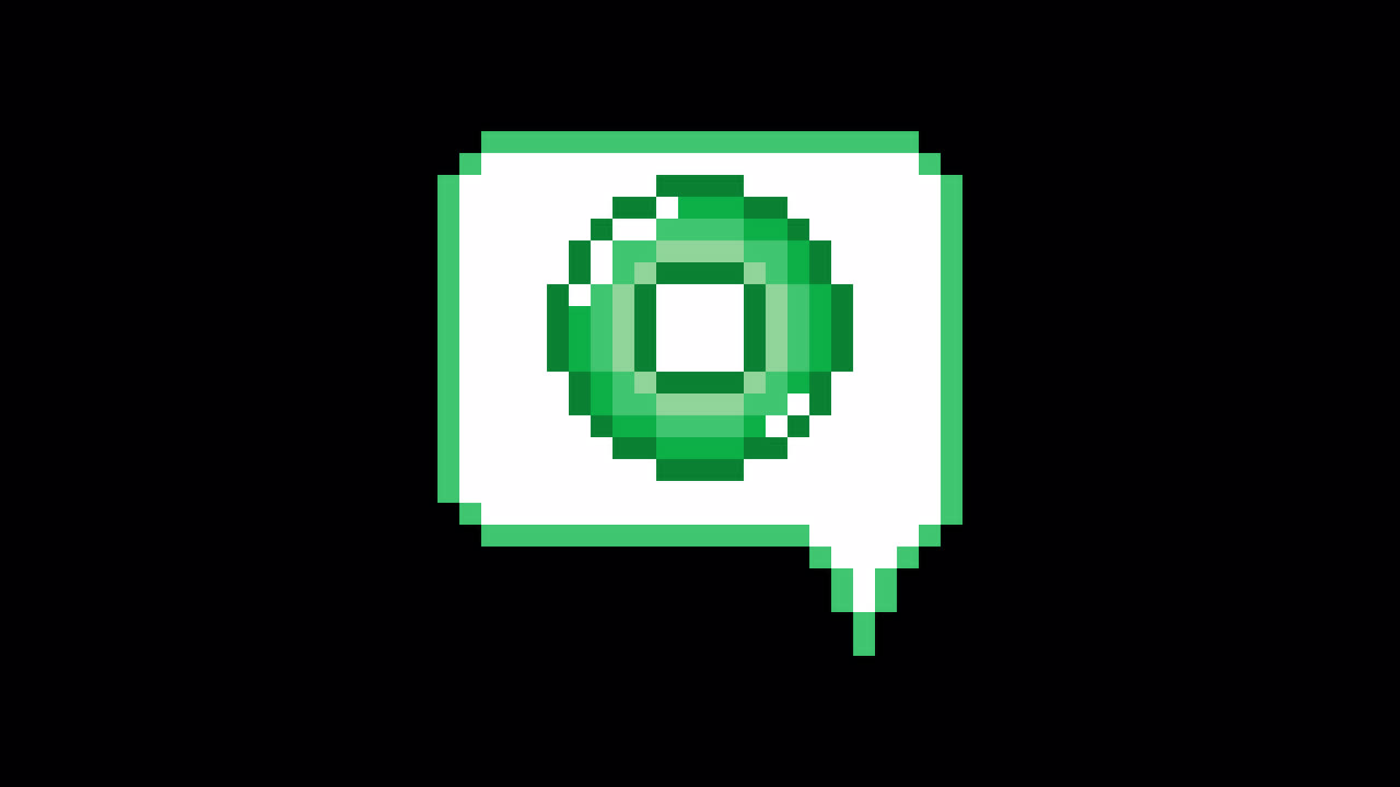 Pixel art animation icon speech bubble circle mark (5)