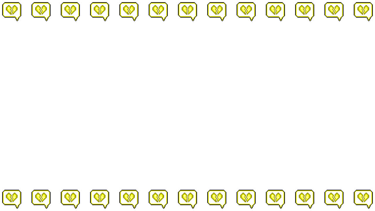 Pixel Art Speech bubble icon Broken heart Frame Animated Overlay 1080p Transparent 30 fps (3).mov