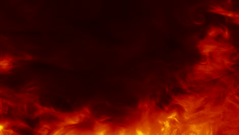 capa de llama abstracta rojo naranja llamas calientes movimiento