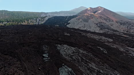 majestic extinct cumbre vieja volcano site in la palma's vast landscape