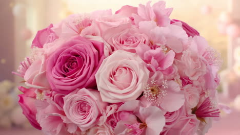beautiful pink rose bouquet