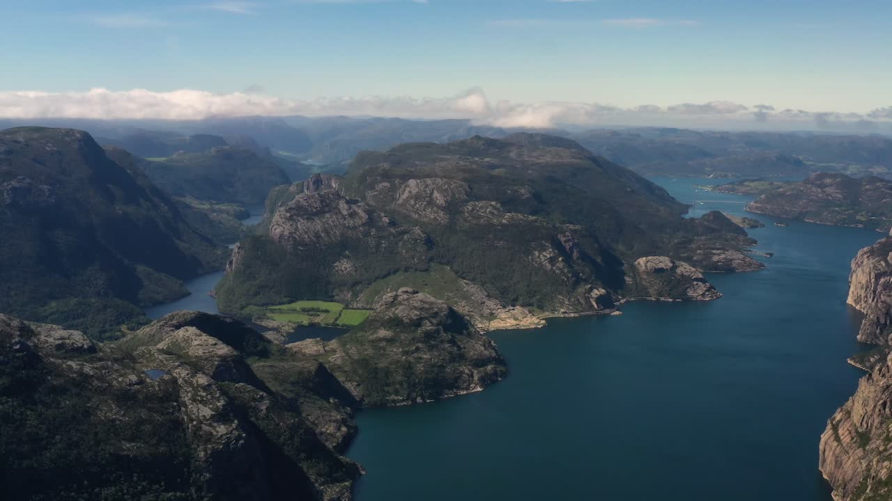 Luftoptagelser af Norges smukke natur