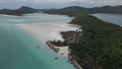 Panorama-Von-Hill-Inlet-Und-Whitehaven-Beach---Whitsunday-Island-National-Park-In-Queensland,-Australien