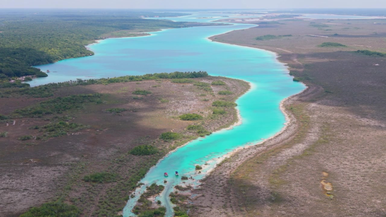 Quintana Roo, Los Rápidos'un Yüksekten Görünümü.