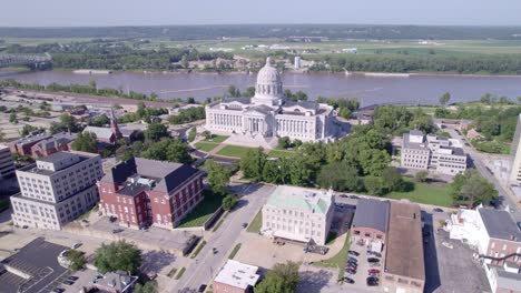 explore jefferson city's rich history and vibrant skyline from above with captivating drone footage.