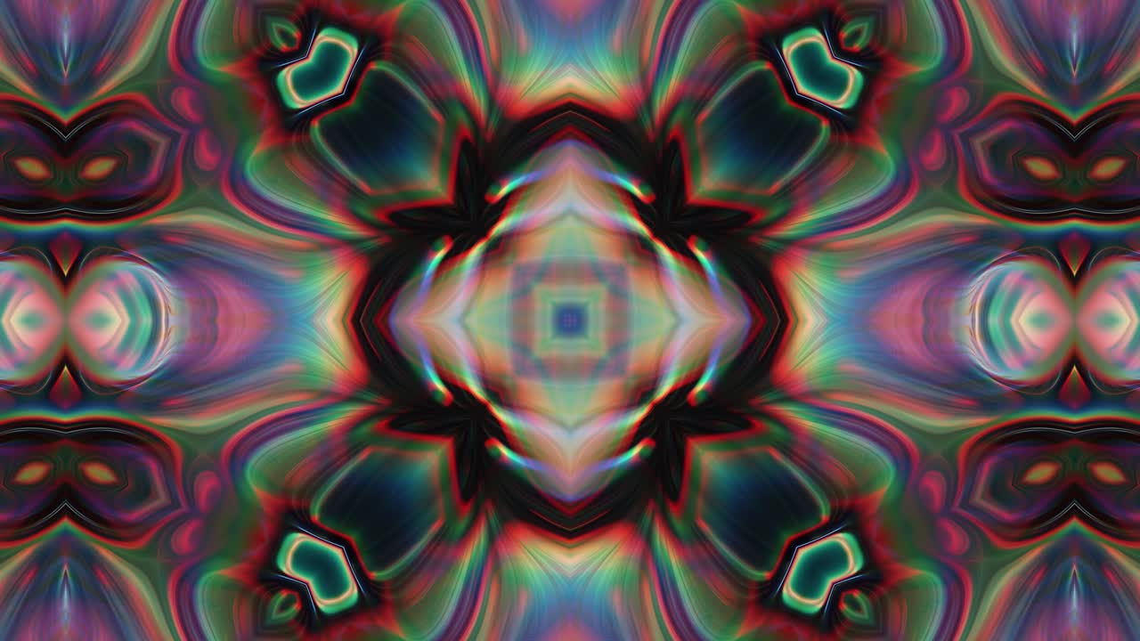 animación sin fisuras de caleidoscopio con efecto abstracto