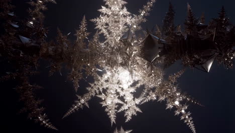 intricate shimmering fractal structure