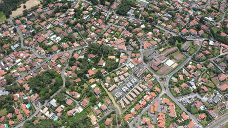 residential neighbourhood of anglet houses in basque province of labourd france