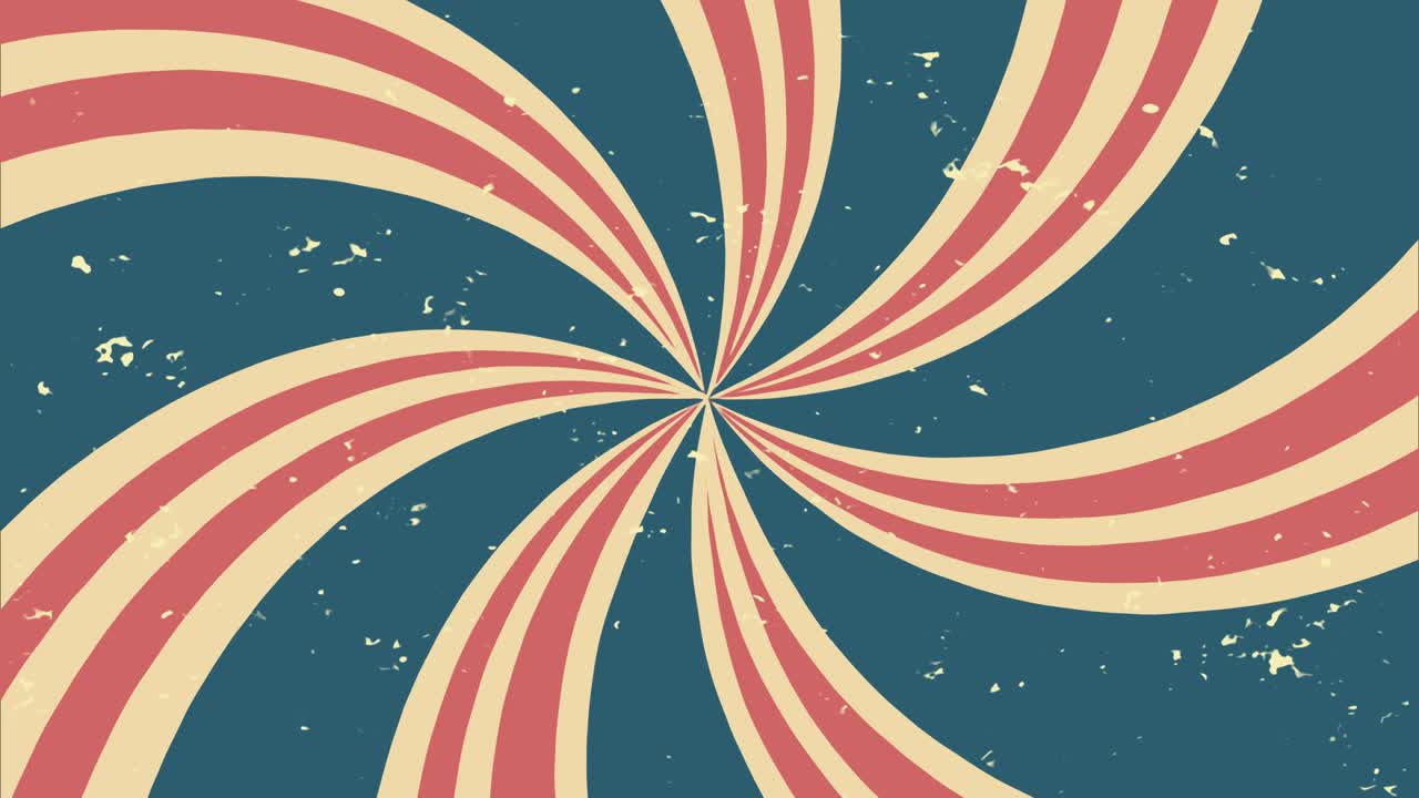 4k 레트로 버스트 배경의 원활한 루프, 추상적인 빈티지 느린 애니메이션