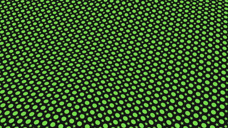 patrón de puntos negros y verdes sobre fondo negro