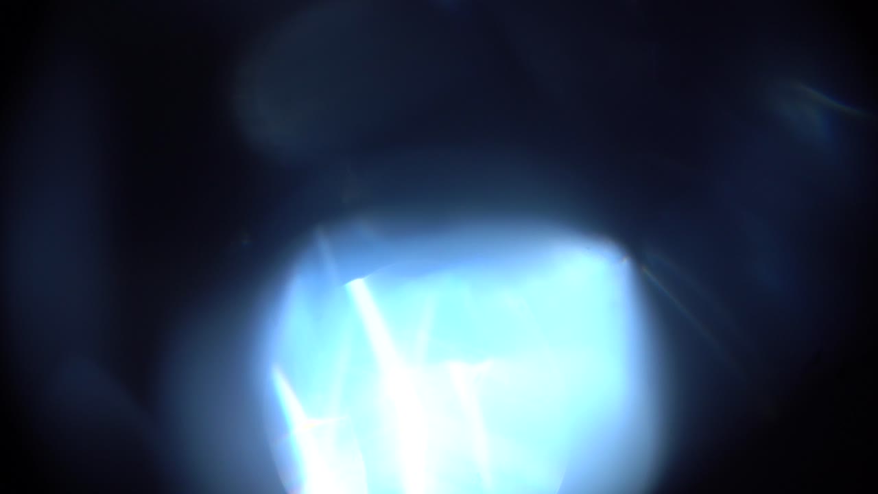 Effetto di perdita di luce blu astratta e bagliore dell'obiettivo