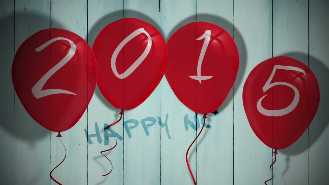 2015 palloncini contro tavole di legno