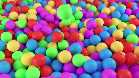 un montón de bolas de colores