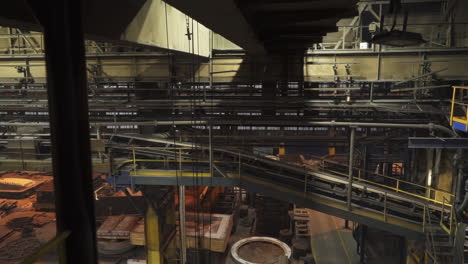 steel mill interior view