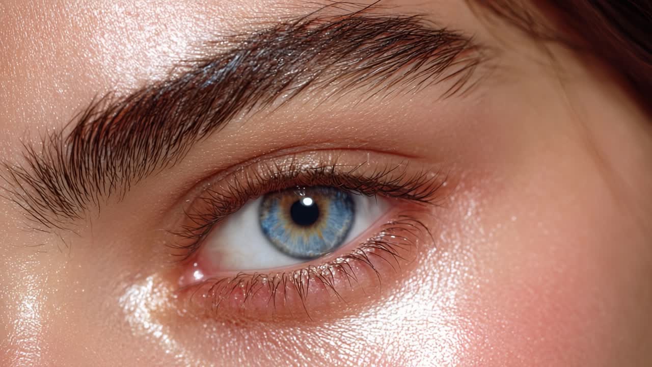 Close-Up of an Alluring Eye Capturing Intricate Details and Vibrant Color in a Stunning Portrait that Highlights Natural Beauty and Unique Features