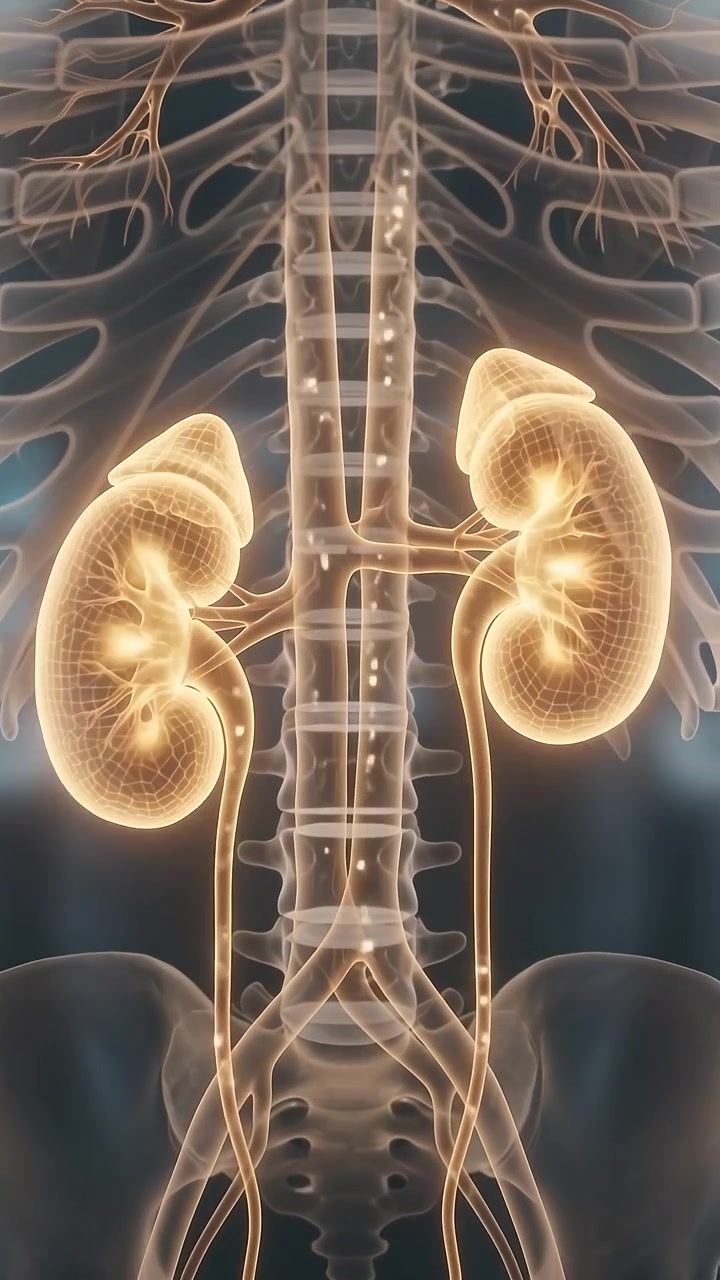 3D Medical Animation of Human Urinary System and Kidney Function