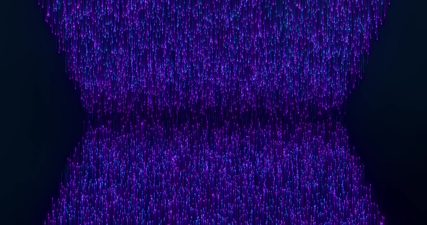 Abstract background with glowing blue and purple particle trails