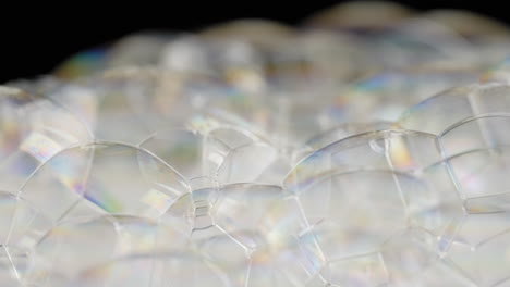 light passing through soap bubbles - abstract macro, background, transition, overlay layer