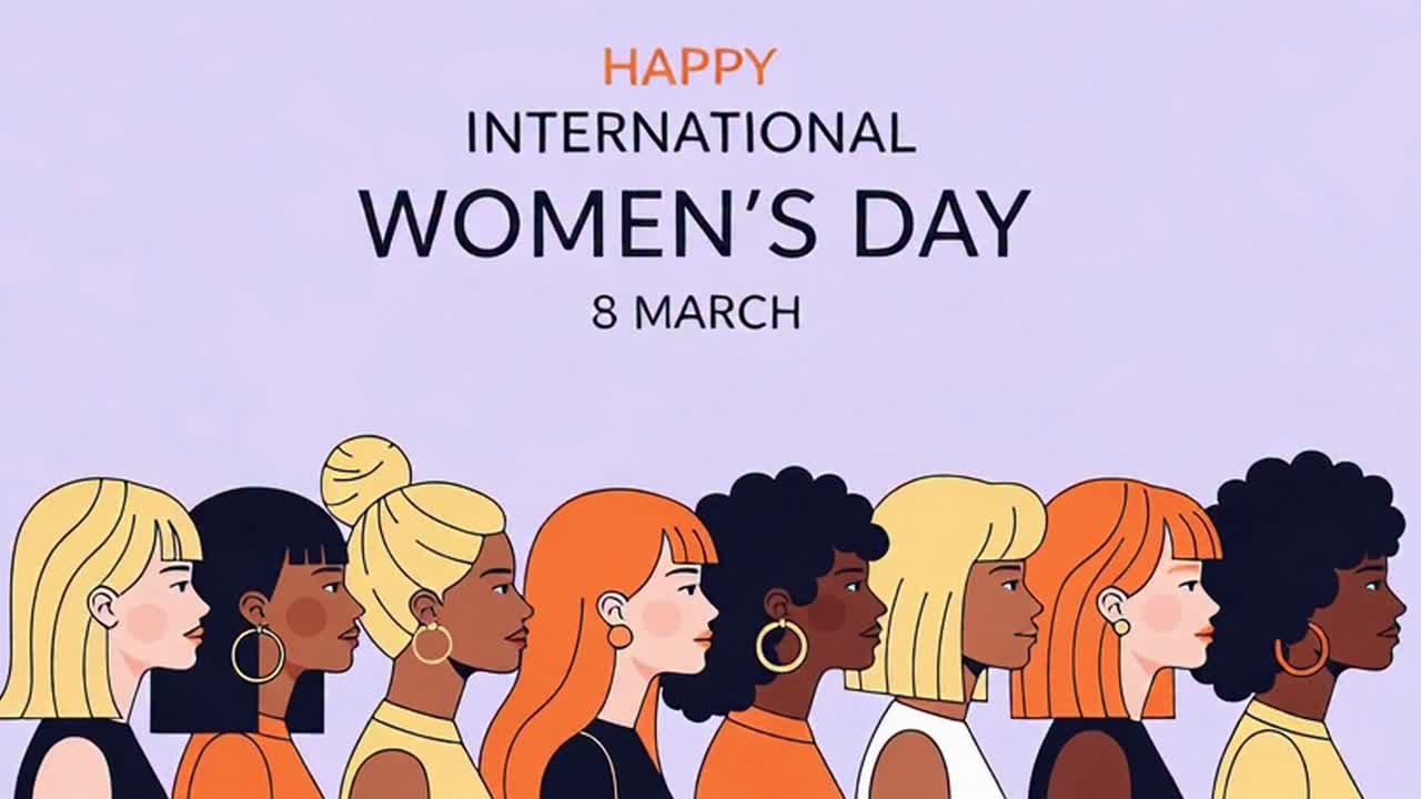 International women's day celebration with diverse women