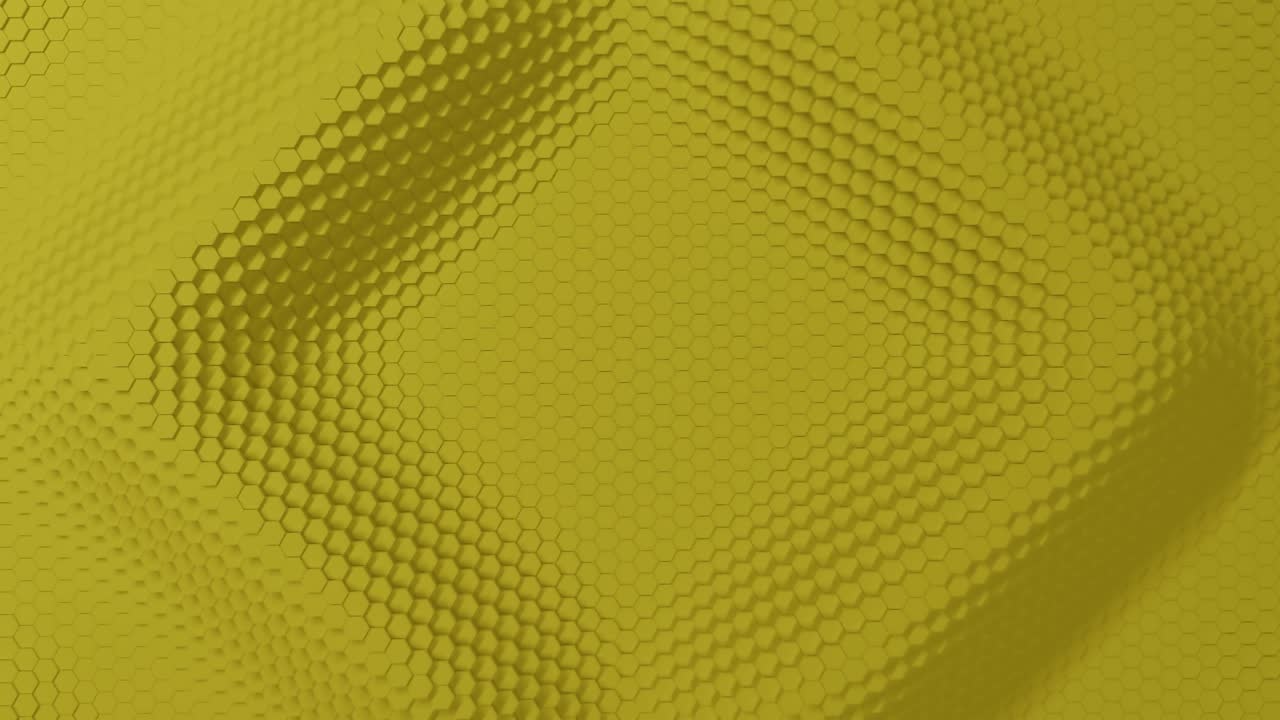 hexágono abstracto con efecto offset. animación de anillos hexágonos puros amarillos. fondo abstracto para una presentación de negocios. bucle sin costuras de renderización 4k 3d. rombo