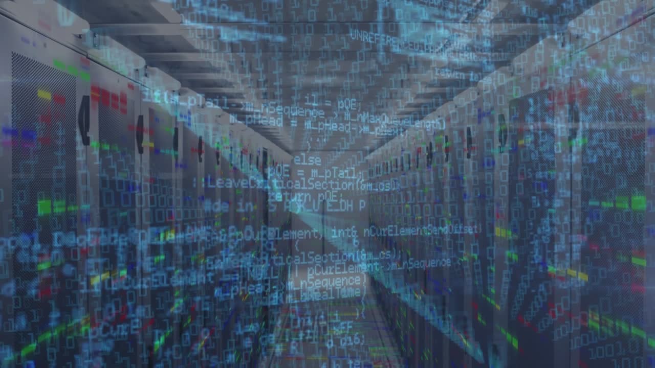 Animation of data processing over server and servers