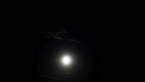 el lapso de tiempo de la luna que pasa por la noche