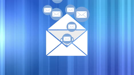Emails messages flying