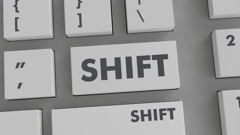 SHIFT BUTTON PRESSING ON KEYBOARD