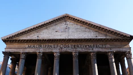 Pantheon,-Der-Berühmte-Portikus-Des-Antiken-Gebäudes.-Rom,-Italien