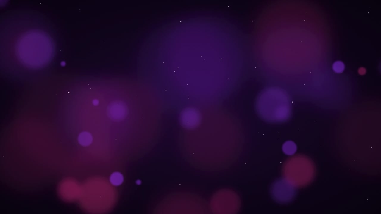 Abstract Background with Floating Purple and Pink Bokeh Particles