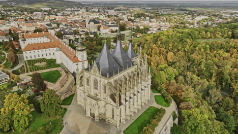 kutna hora czechia aerial v7 fly around st