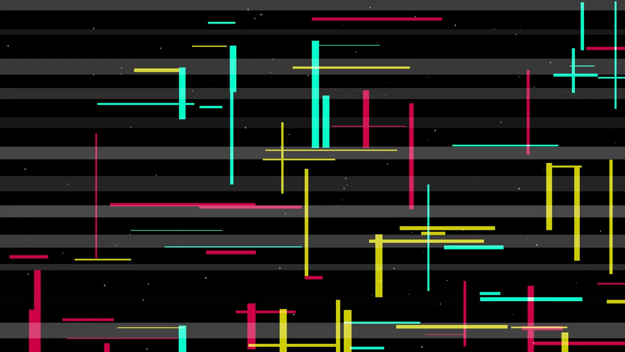 Abstract Motion Background with Glowing Geometric Lines and Particles