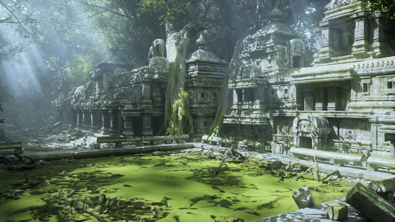 Di tích cổ bị rừng rậm bao phủ