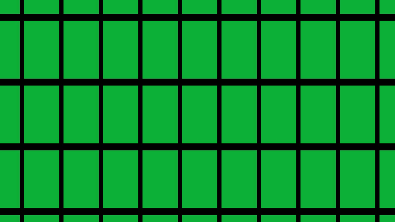 Grid wipe square rectangle shape transition animation background on green screen alpha channel visual effect motion graphics colour black