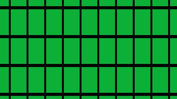 Grid wipe square rectangle shape transition animation background on green screen alpha channel visual effect motion graphics colour black