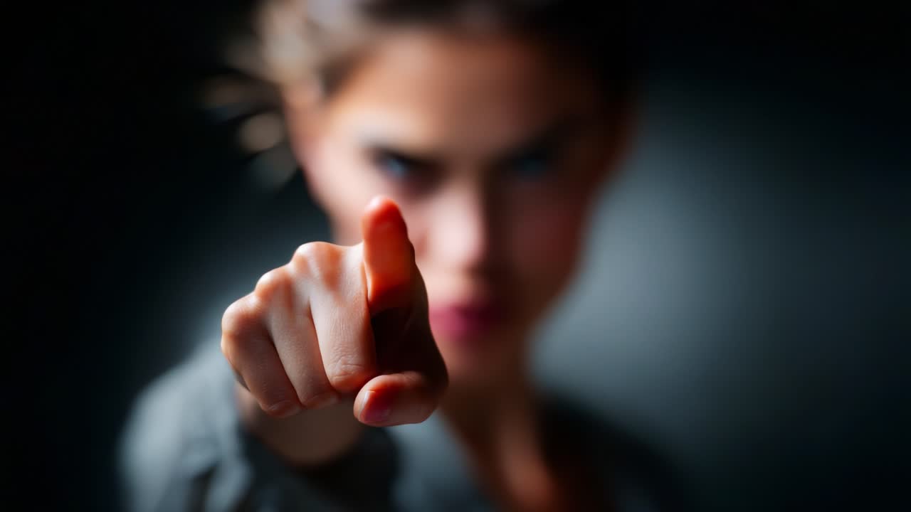 Dynamic Expression of Determination: A Focused Individual Emphasizing Their Point with Conviction and Passion in a Compelling Visual Moment Captured in Time