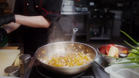 chef preparing food in a kitchen