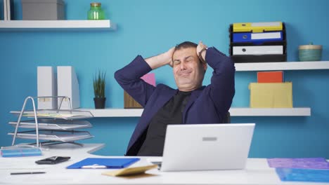 clumsy businessman.