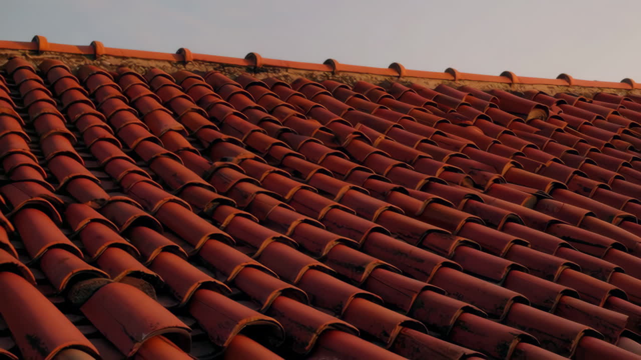 Close-up of a terracotta roof