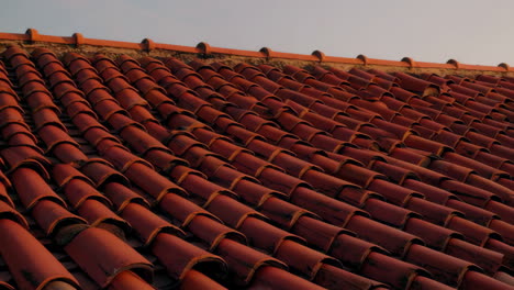Close-up of a terracotta roof