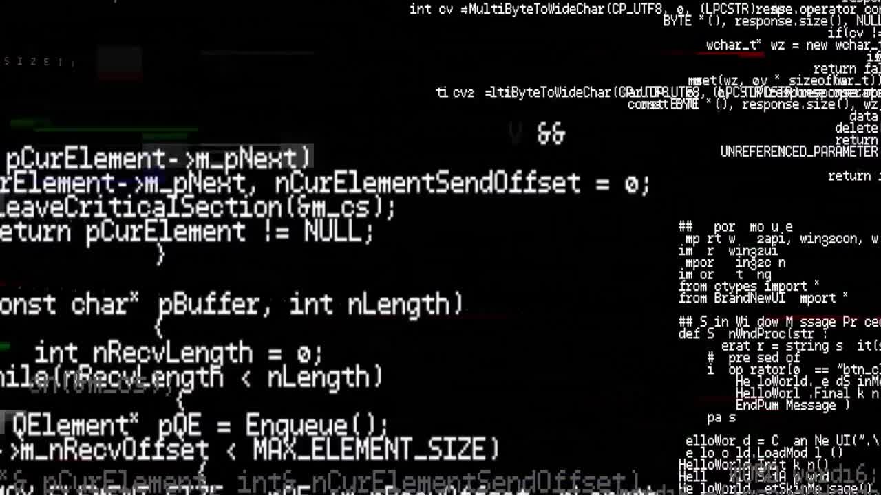 gegevensverwerking op zwarte achtergrond