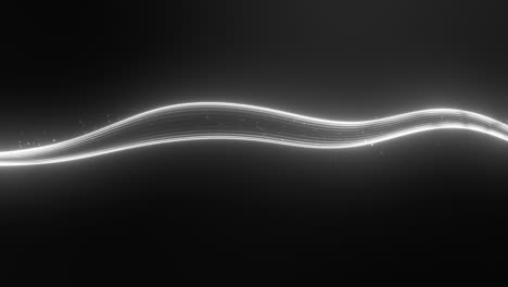 4k light streak moving abstract background seamless loop - black & white