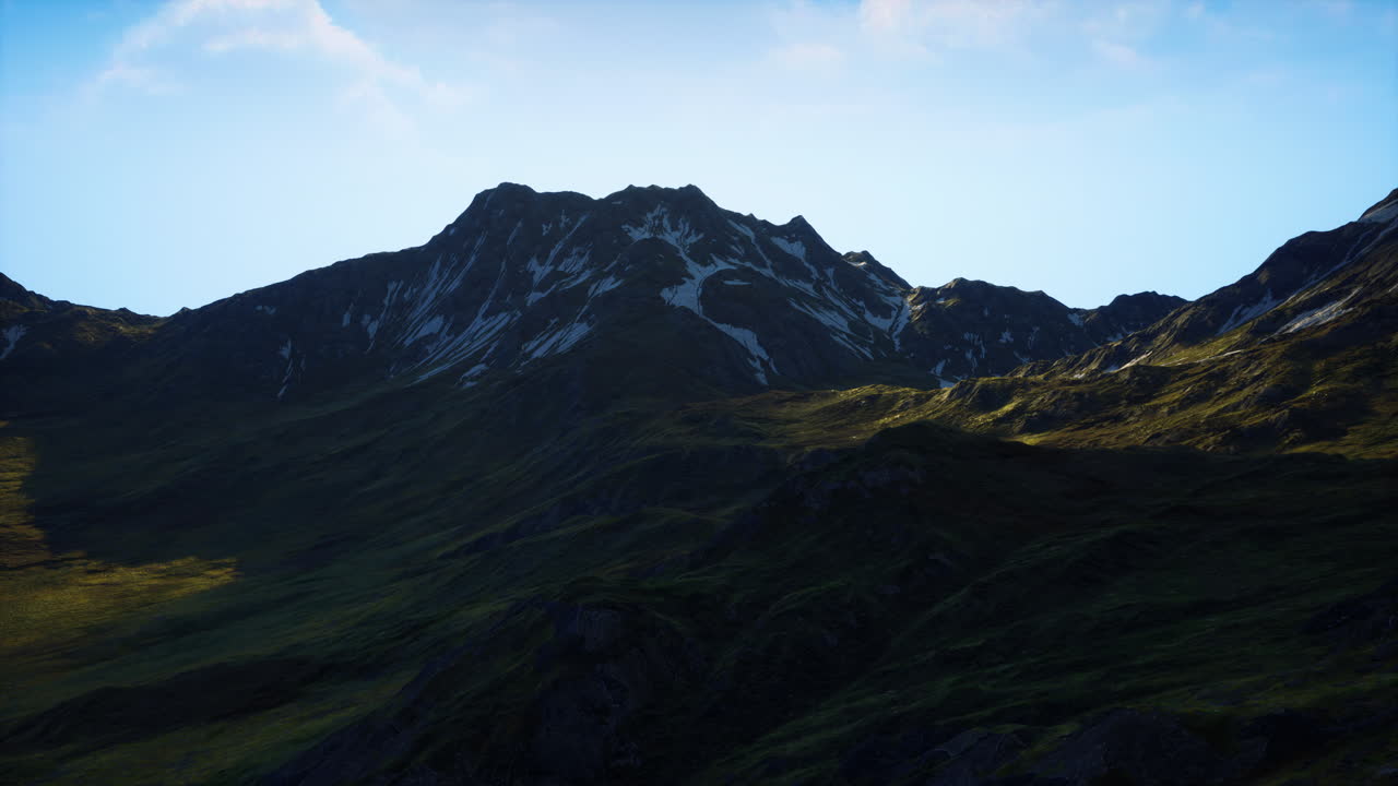 눈 인 산맥 의 멋진 풍경