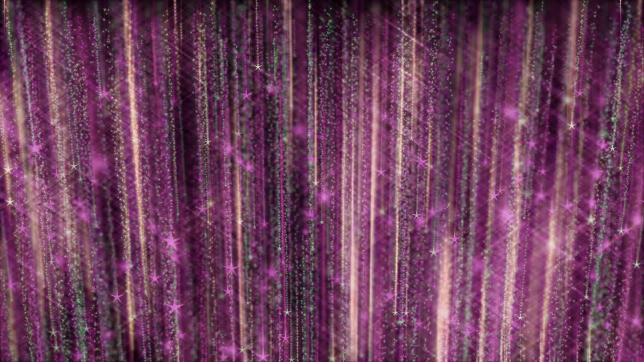 hermosas partículas luminosas que caen. fondo de 4k