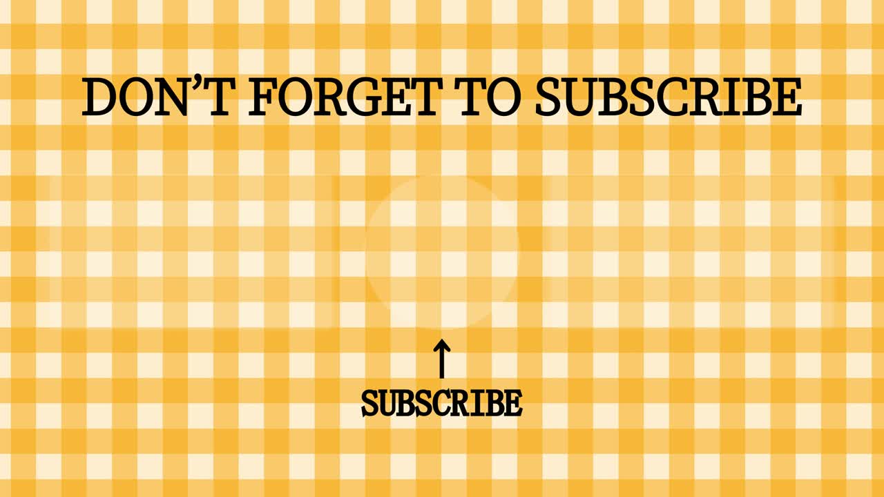 Plaid checkered end card ending screen motion graphics