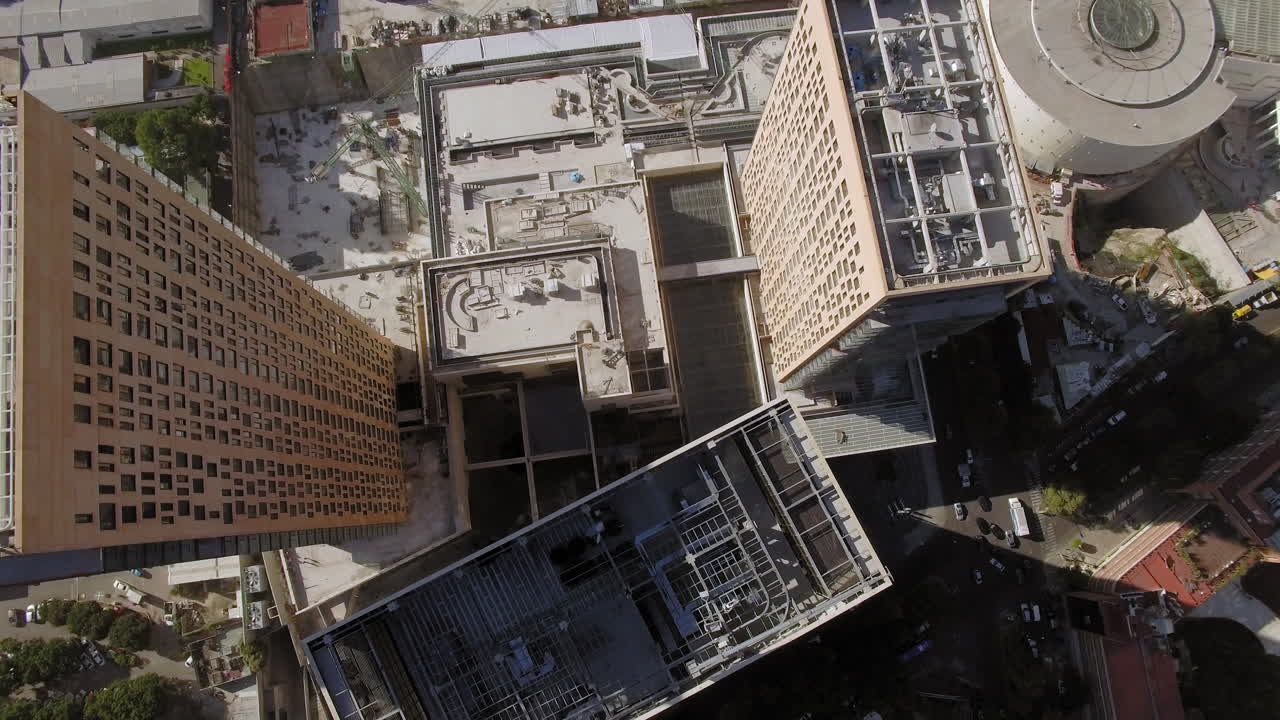 금융 지구 멕시코 산타페 폴랑코 시티 aereals 4k에서 촬영