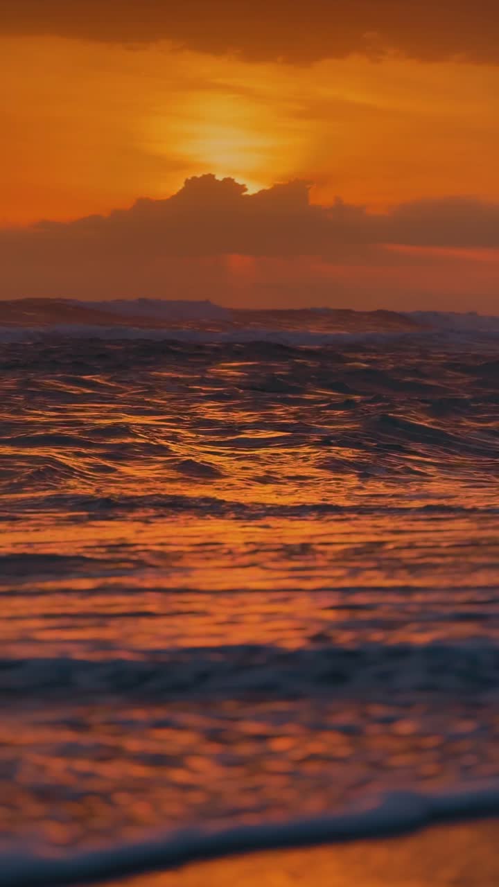 The golden hour from the sea shores