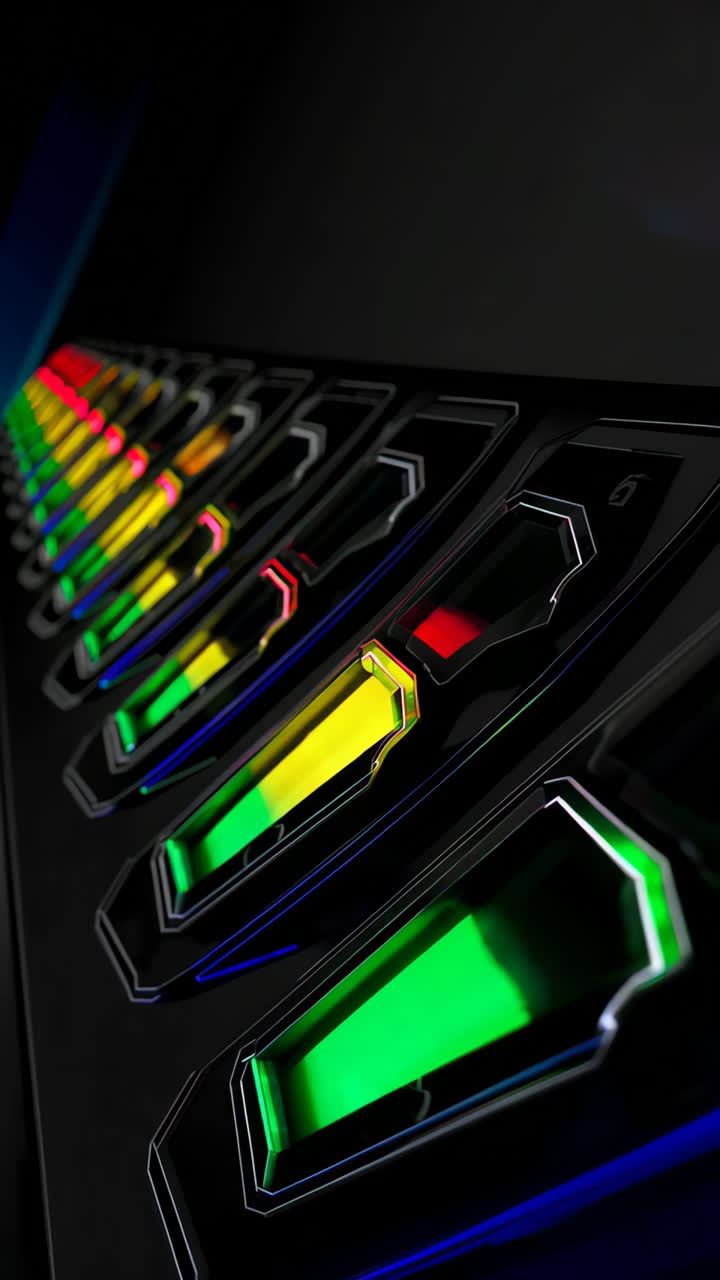 Glowing Futuristic Control Panel
